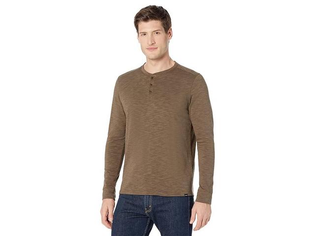 Prana Ronnie Henley II Standard Fit (Oak Barrel Heather) Men's Clothing Product Image