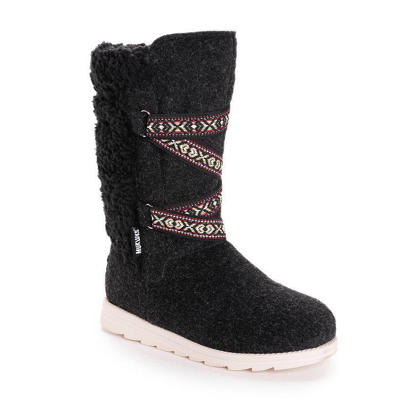 MUK LUKS Tally Womens Water Resistant Winter Boots Black Product Image