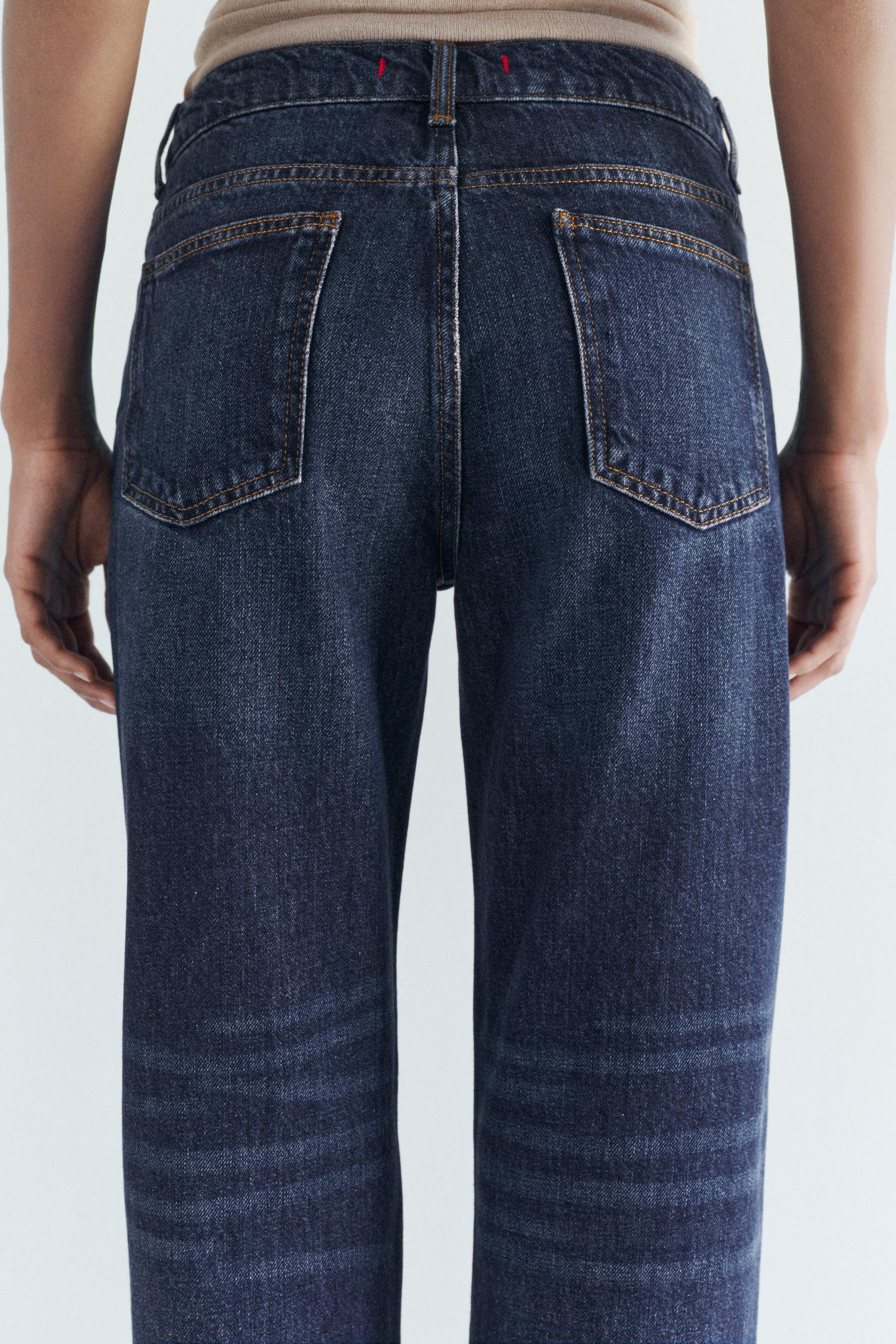 STRAIGHT CUT MID RISE JEANS ZW COLLECTION Product Image