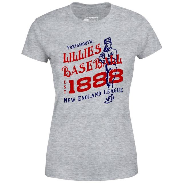 Portsmouth Lillies - New Hampshire - Vintage Defunct Baseball Teams - Women's T-Shirt Female Product Image