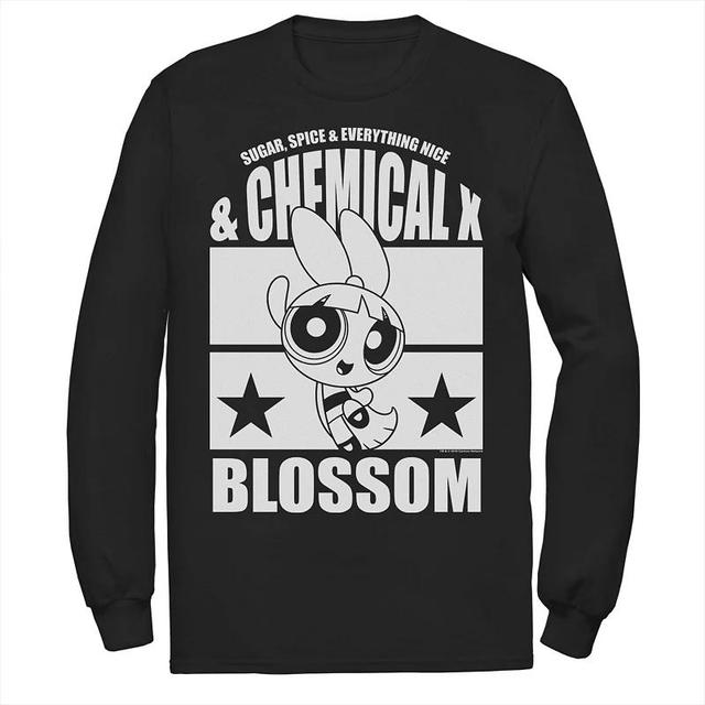 Mens Cartoon Network Powerpuff Girls Blossom Chemical X Tee Black Product Image