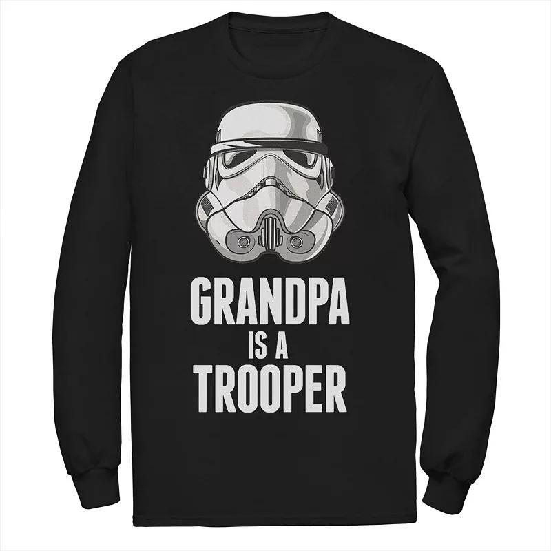 Mens Star Wars Stormtrooper Grandpa Is A Trooper Long Sleeve Graphic Tee Product Image