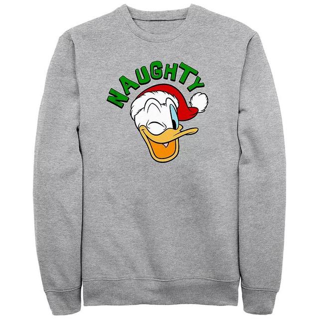 Disneys Donald Duck Mens Donald Wink Fleece Athletic Grey Product Image