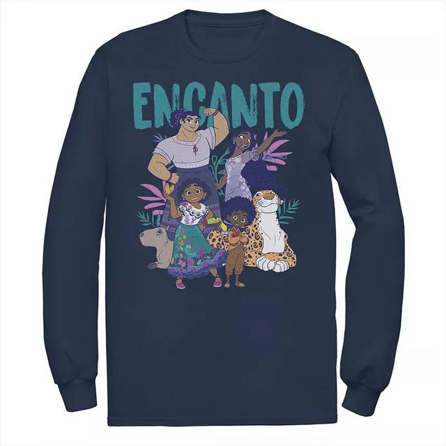 Mens Disney Encanto Group Portrait Logo Tee Blue Product Image