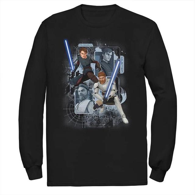 Mens Star Wars The Rise of Skywalker Dark Side Recruitment Long Sleeve Graphic Tee Black Product Image