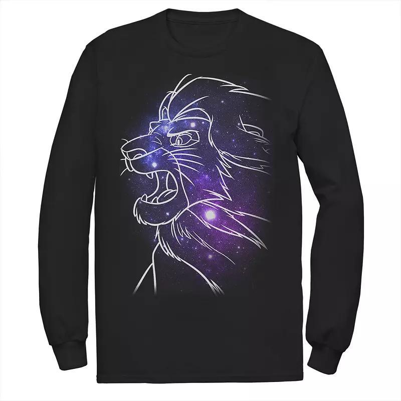 Disneys The Lion King Mufasa Mens Galaxies Long Sleeve Tee Product Image