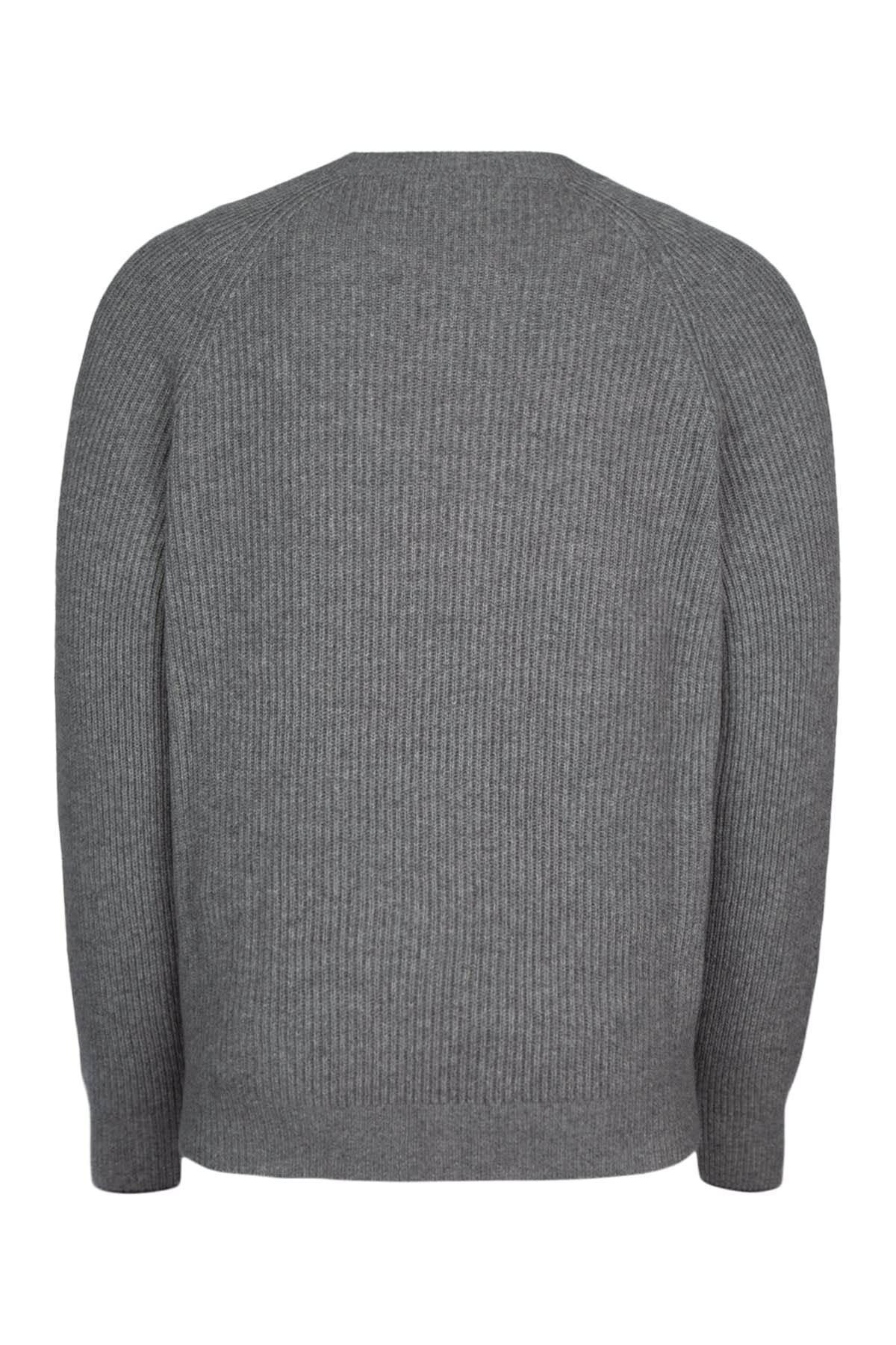 Crewneck Ribbed In Grey Product Image