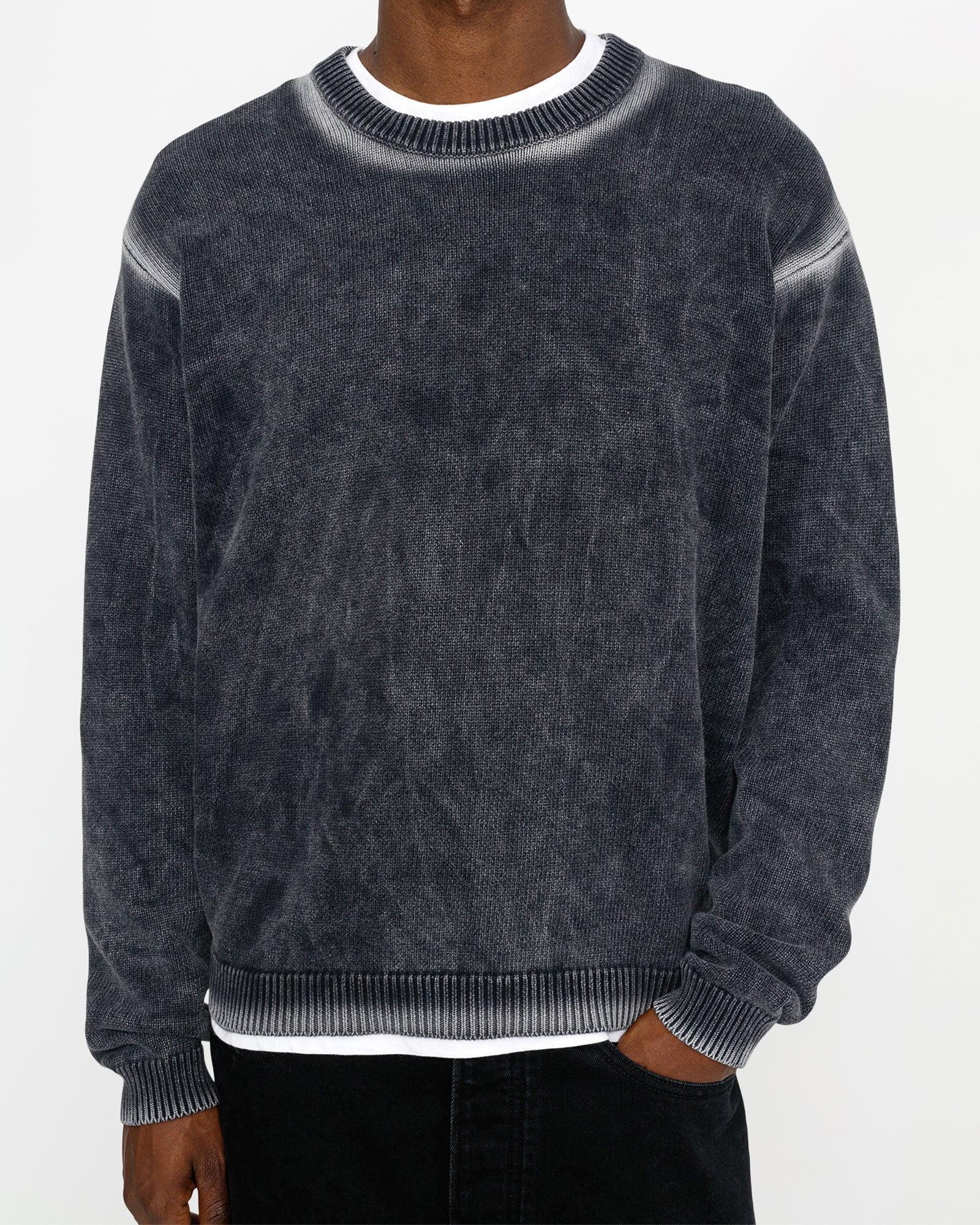 FADED COTTON KNIT CREW Male Product Image