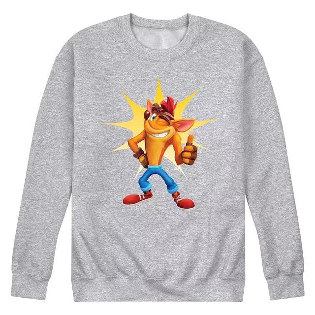 Mens Crash Bandicoot Thumbs Up Graphic Fleece Product Image