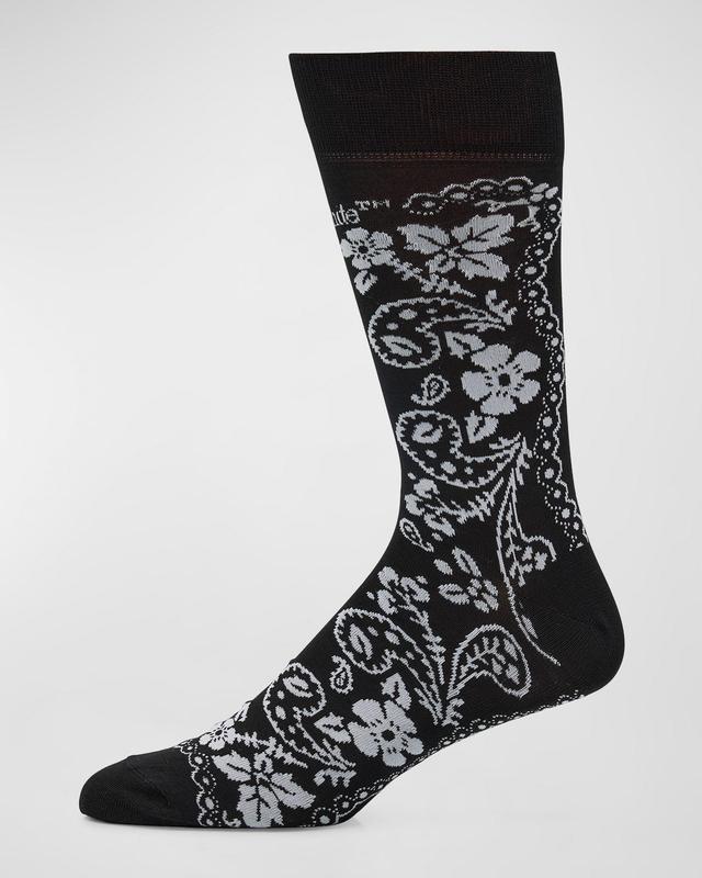 Mens Bandana Crew Socks Product Image