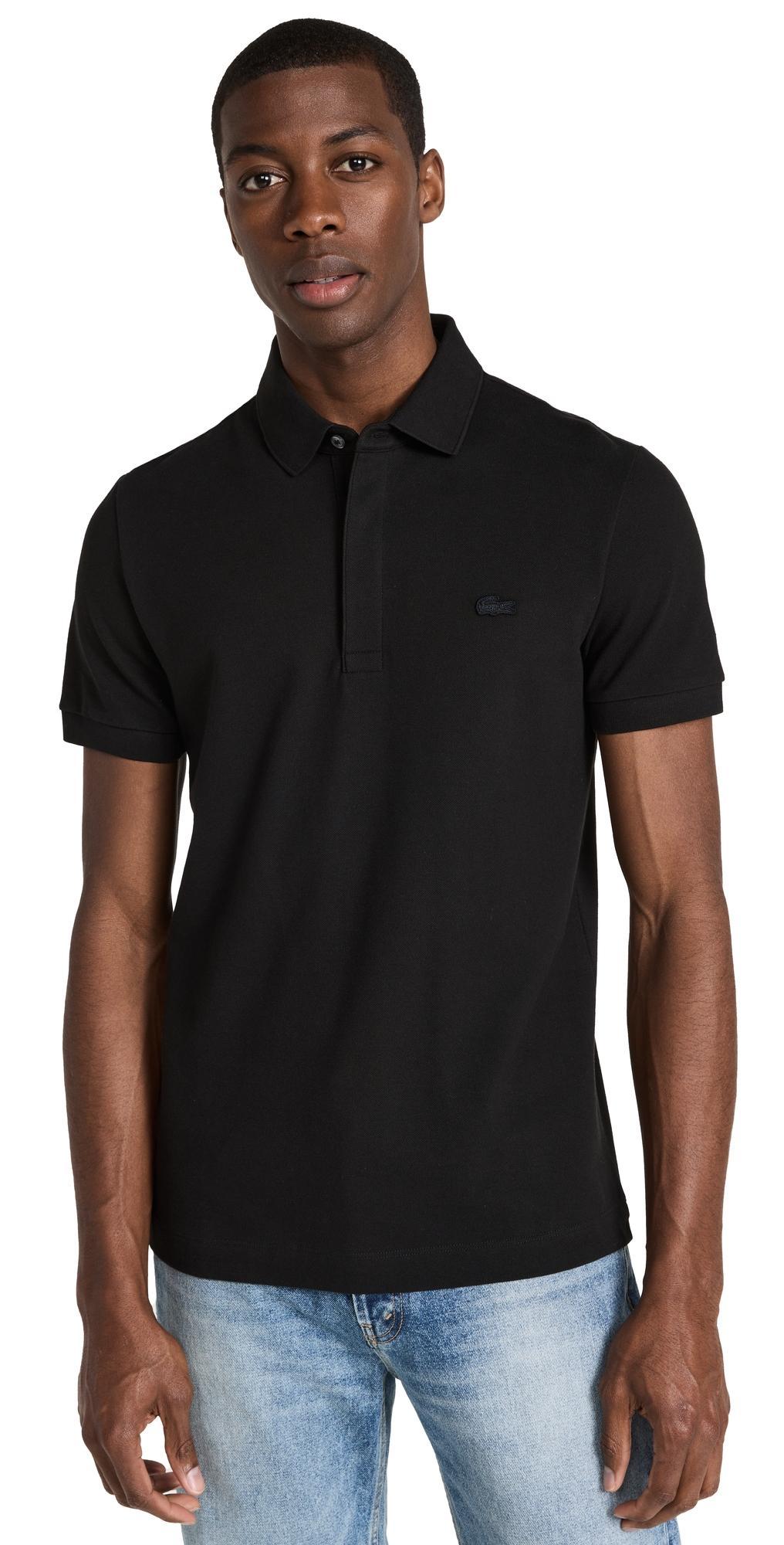 Lacoste Short Sleeve Solid Stretch Pique Regular Men's Short Sleeve Pullover Product Image