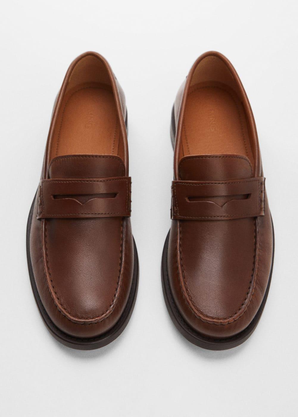 MANGO MAN penny loafers leatherMen Product Image