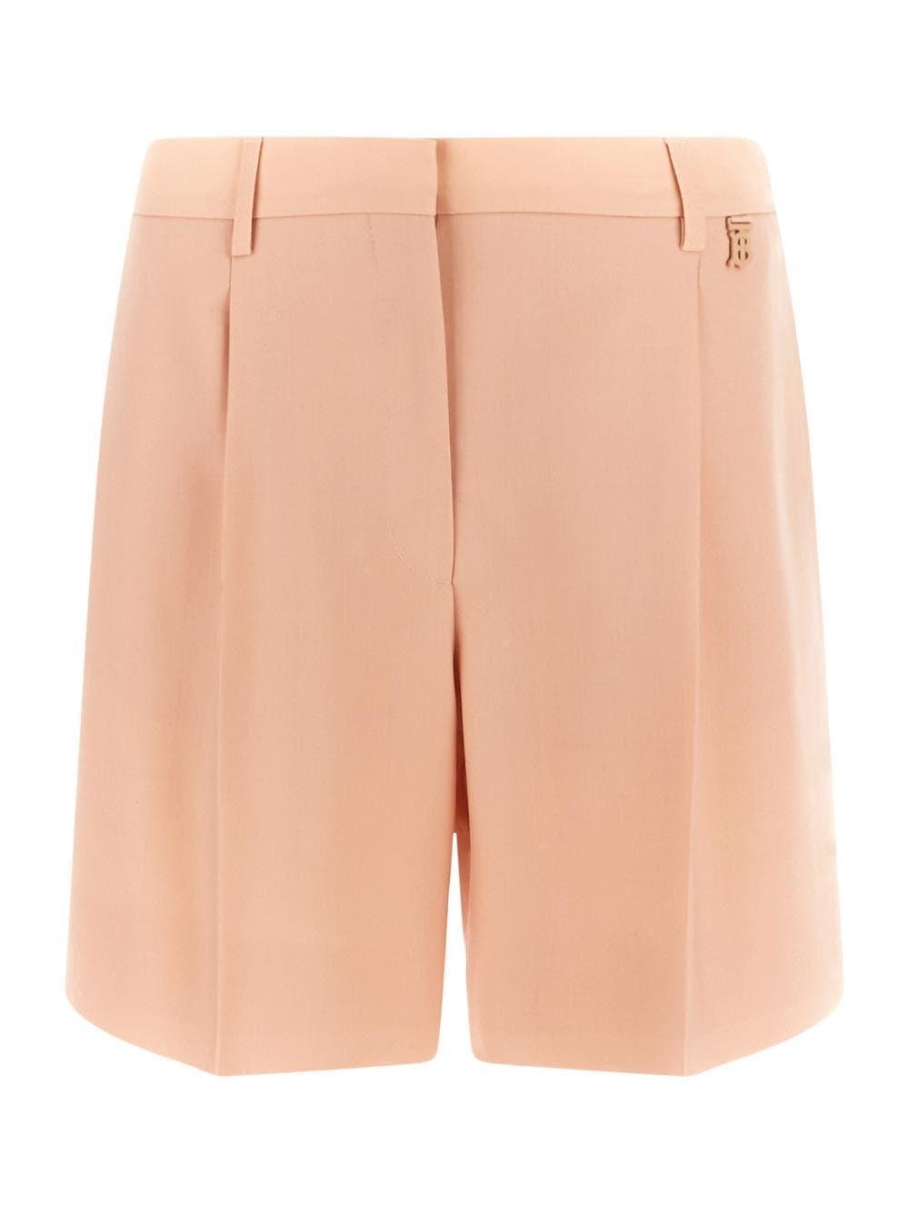 BURBERRY Tailored Shorts In Pink Product Image