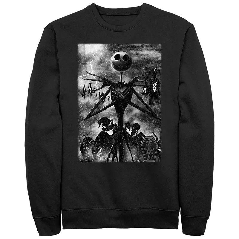 Disneys The Nightmare Before Christmas Night Rain Mens Graphic Fleece Product Image