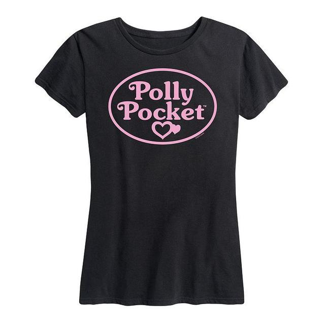 Womens Polly Pocket Pink Logo Graphic Tee Product Image