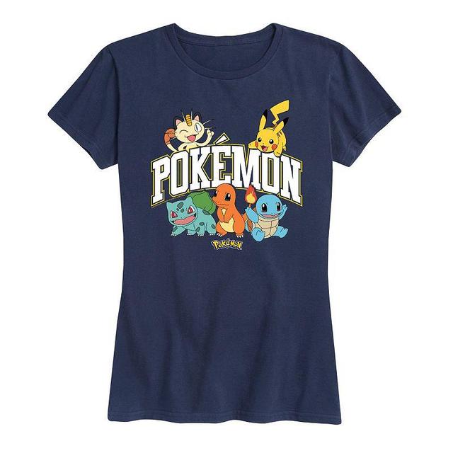 Womens Pokemon Athletic Graphic Tee Blue Product Image