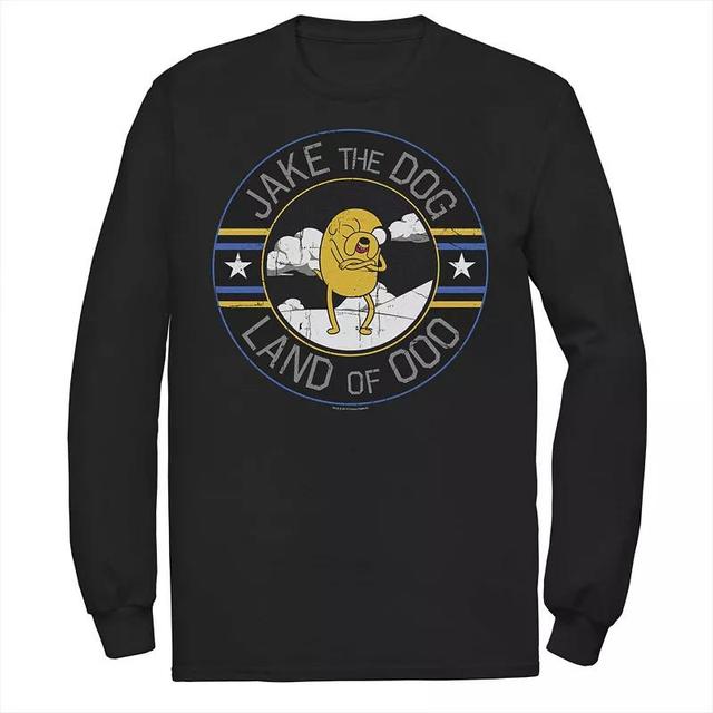 Mens Cartoon Network Adventure Time Jake The Dog Land Of Ooo Long Sleeve Graphic Tee Blue Product Image