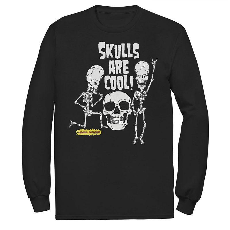 Mens Beavis and Butt-Head Skulls Are Cool Sweatshirt Blue Product Image