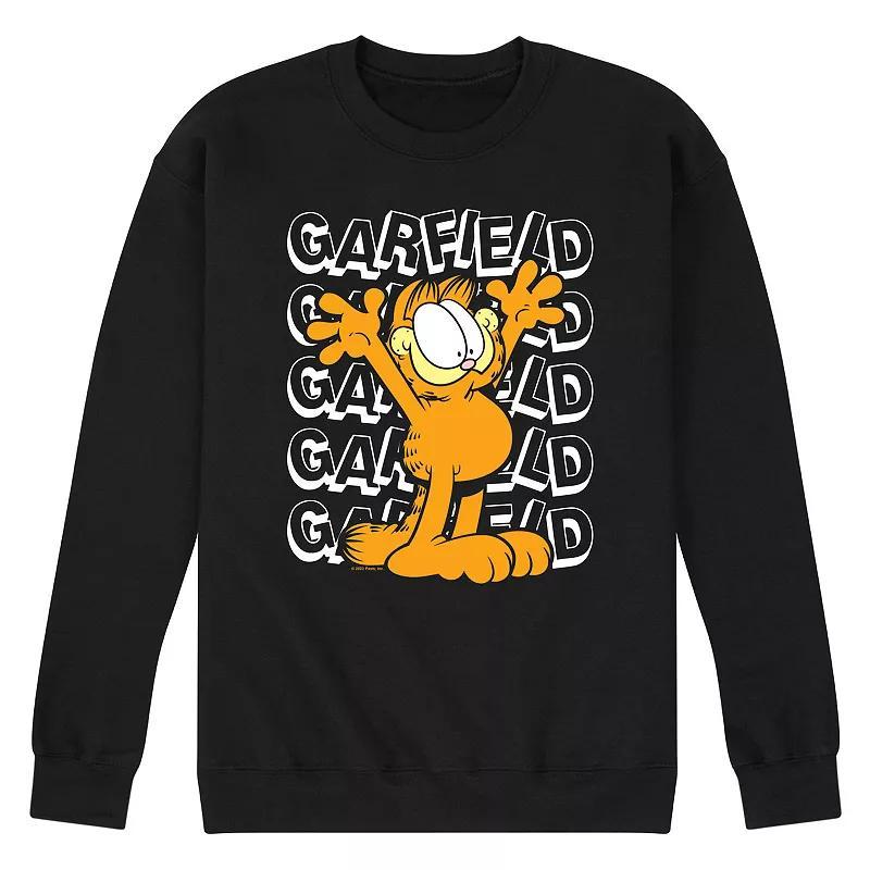 Mens Garfield Repeated Fleece Sweatshirt Product Image