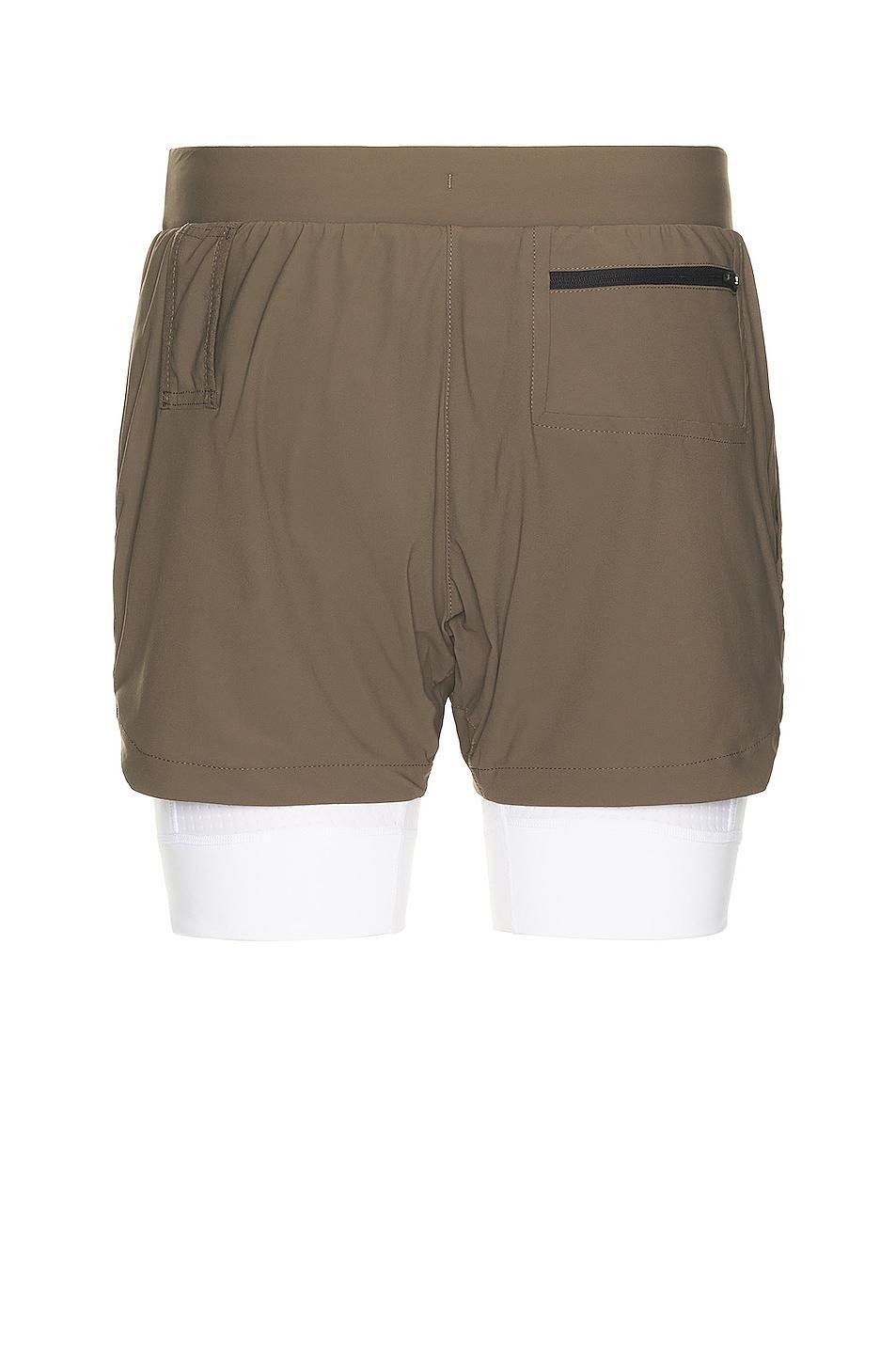 ASRV Tetra-lite 5 Liner Short in Sage/white - Green. (also in ). Product Image