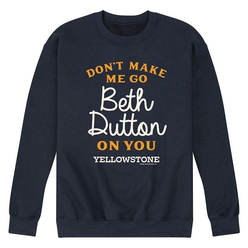 Mens Yellowstone Beth Dutton Sweatshirt Blue Product Image