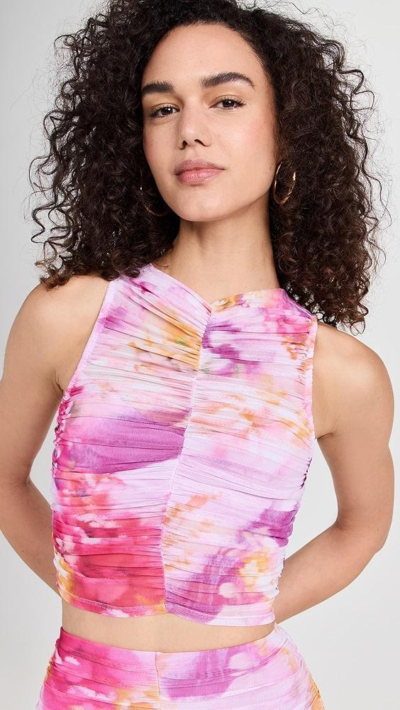 AFRM Misha Sheer Illusion Tank Top | Shopbop Product Image