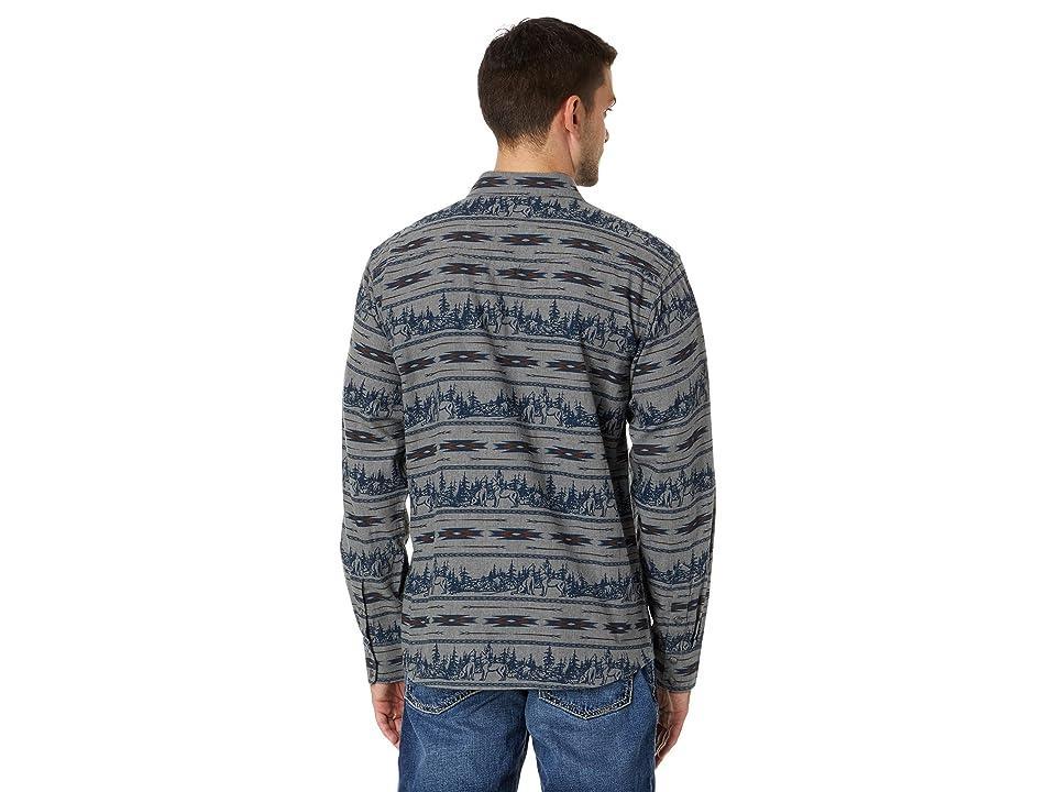 Ariat Harlow Retro Snap Long Sleeve Shirt (Indigo Coast) Men's Clothing Product Image