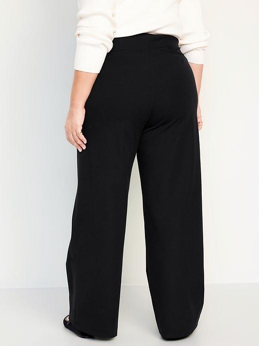 High-Waisted Pull-On Pixie Wide-Leg Pants Product Image