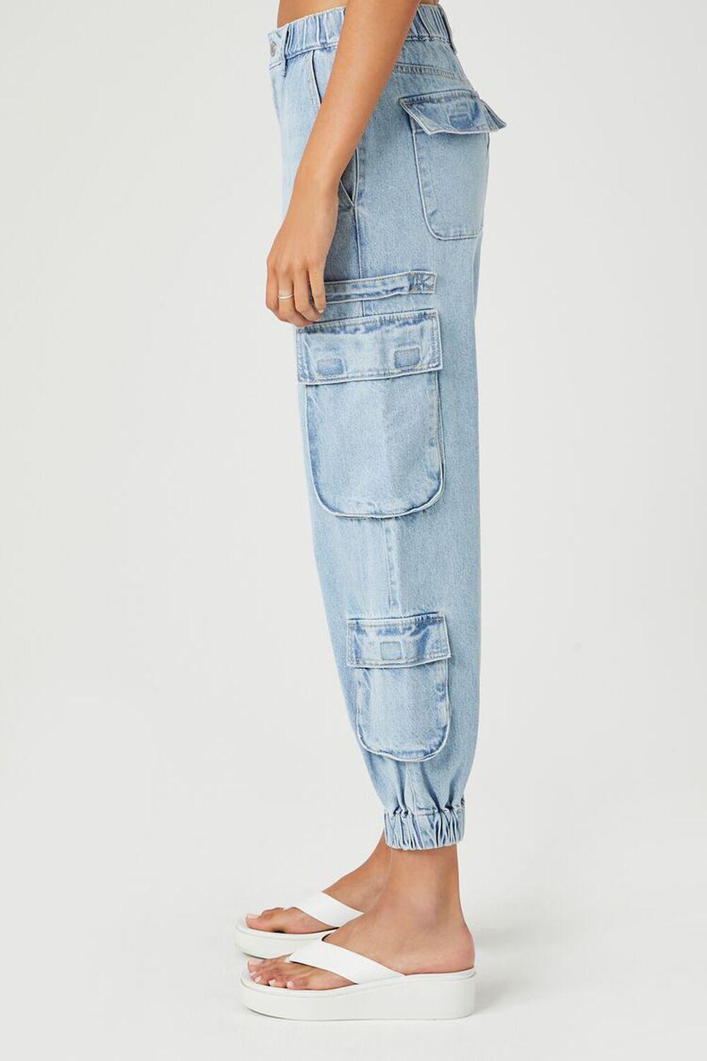 Cargo Denim Joggers | Forever 21 Product Image