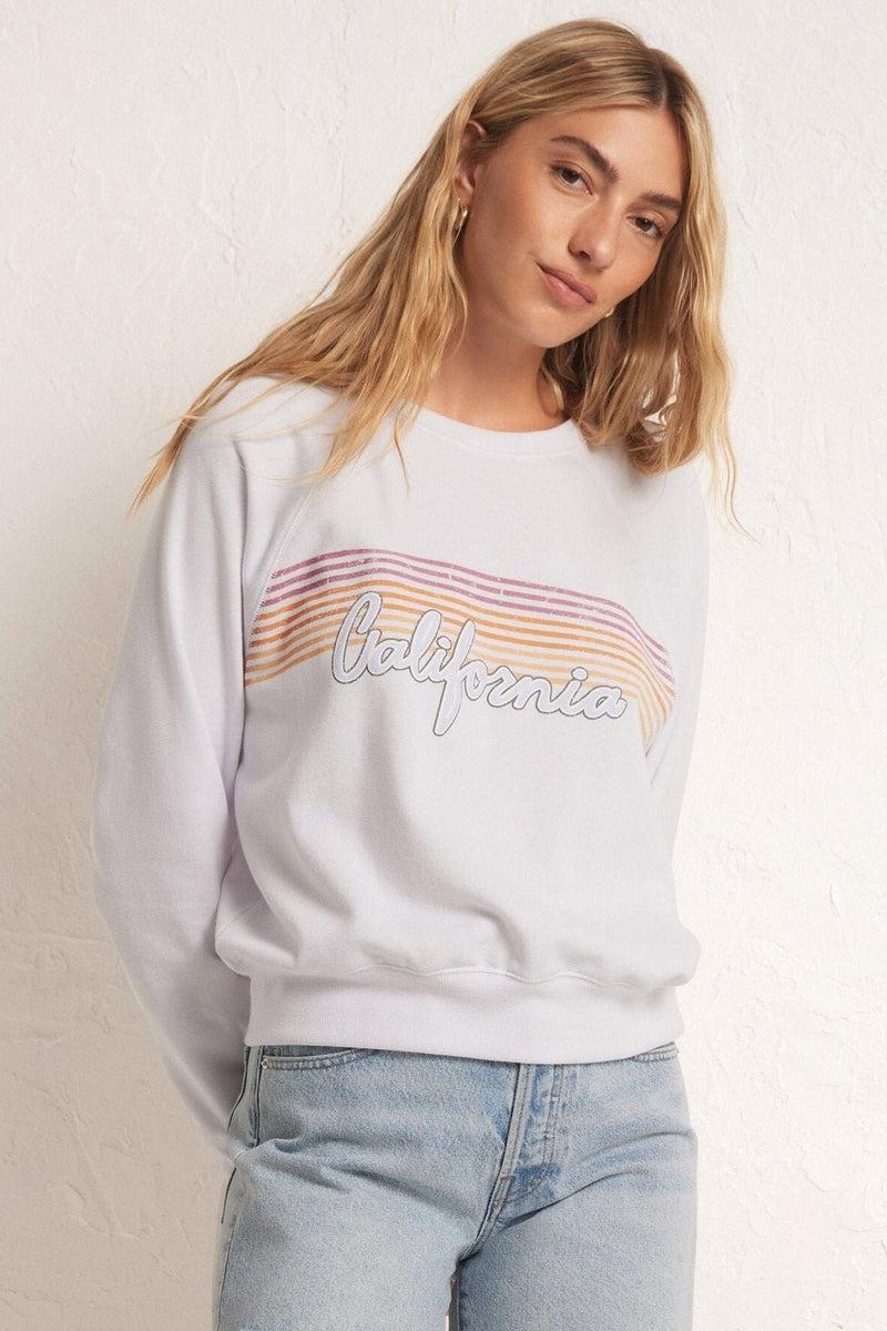 Z Supply California Vintage Sweatshirt White Product Image