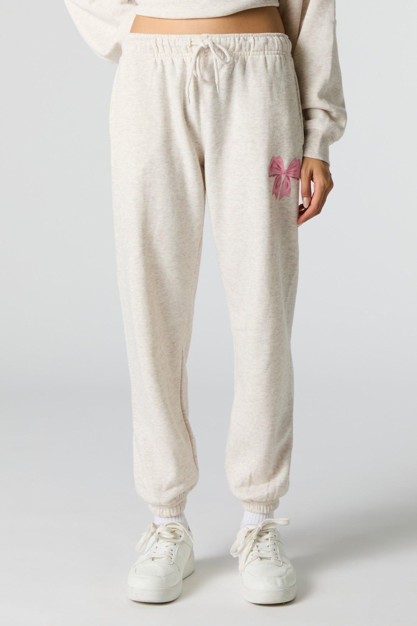 Cutesy Graphic Fleece Jogger Female Product Image