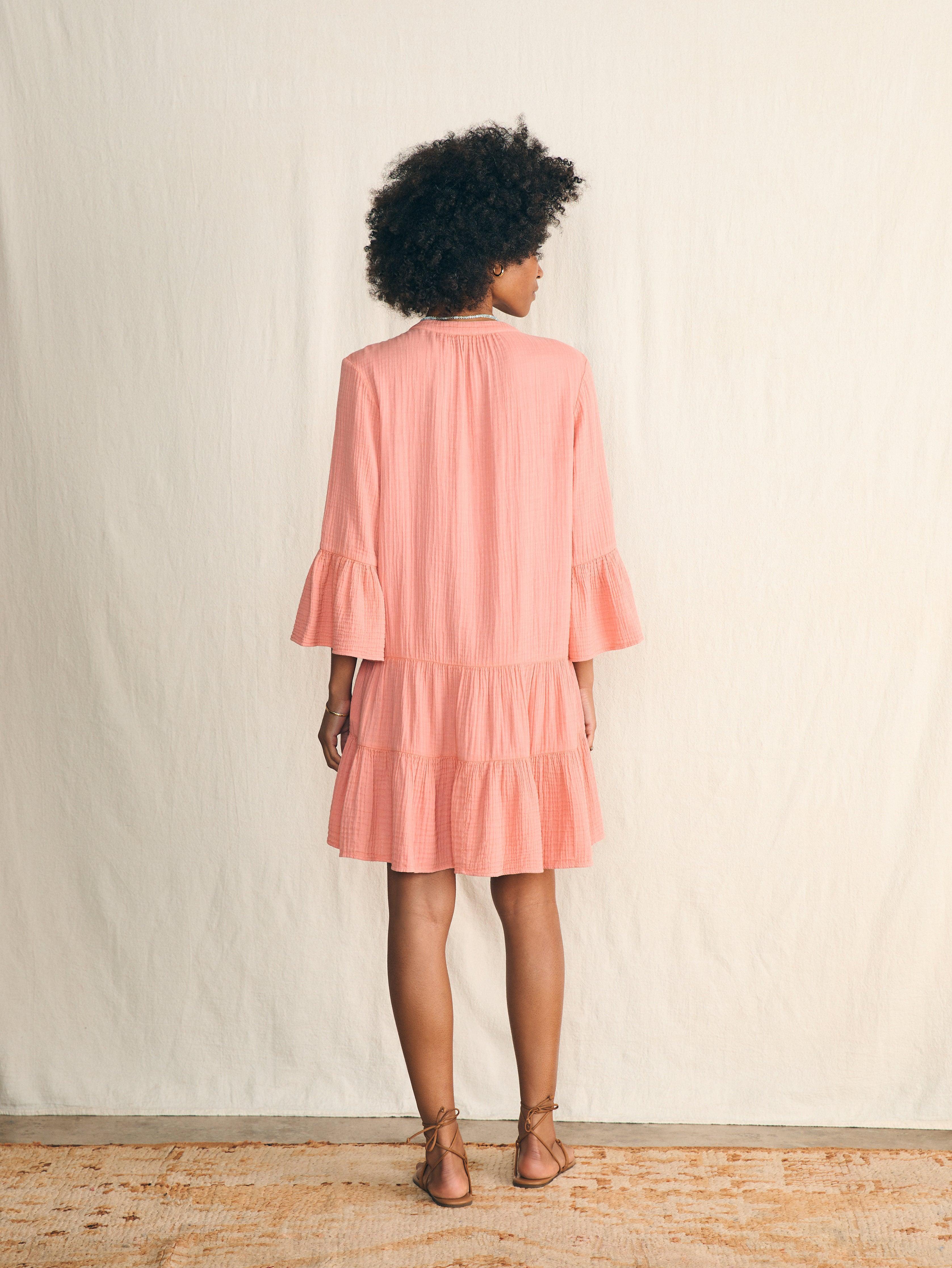 Dream Cotton Gauze Kasey Dress - Coral Female Product Image