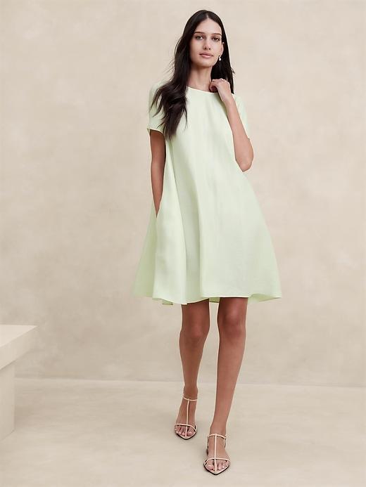 Aurelia Linen-Blend Mini Dress Product Image