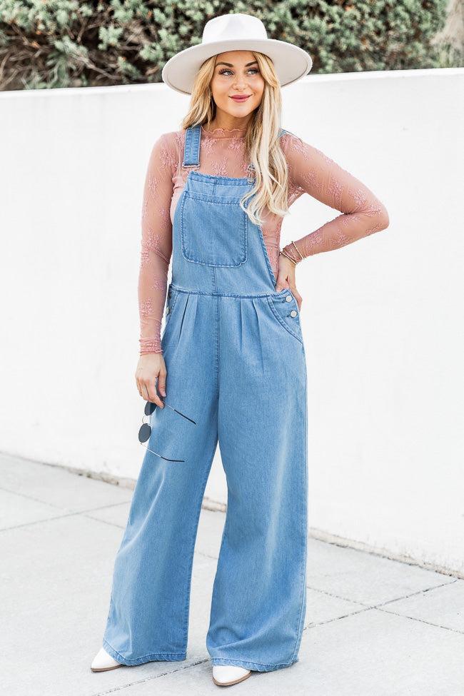 One More Minute Wide Leg Overalls FINAL SALE Product Image