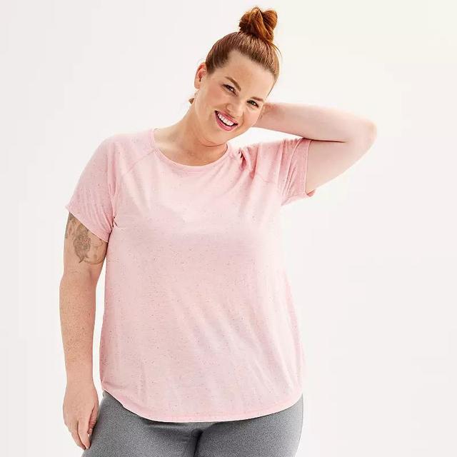 Plus Size Tek Gear Core Raglan Tee, Womens Product Image