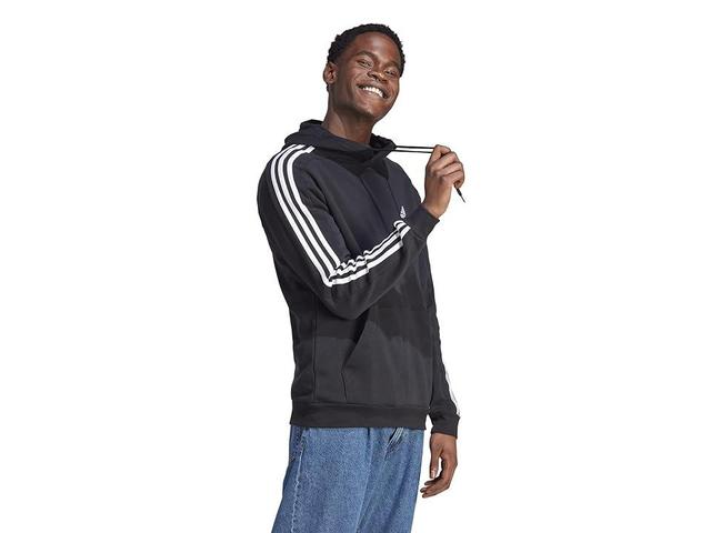 adidas Essentials Fleece 3-Stripes Hoodie Men's Clothing Product Image