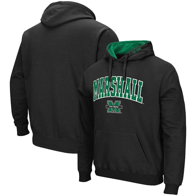 Mens Colosseum Marshall Thundering Herd Arch and Logo Pullover Hoodie Product Image