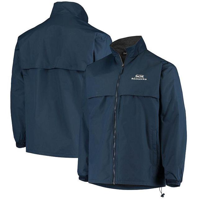 Mens Dunbrooke Navy Seattle Seahawks Triumph Fleece Full-Zip Jacket Product Image