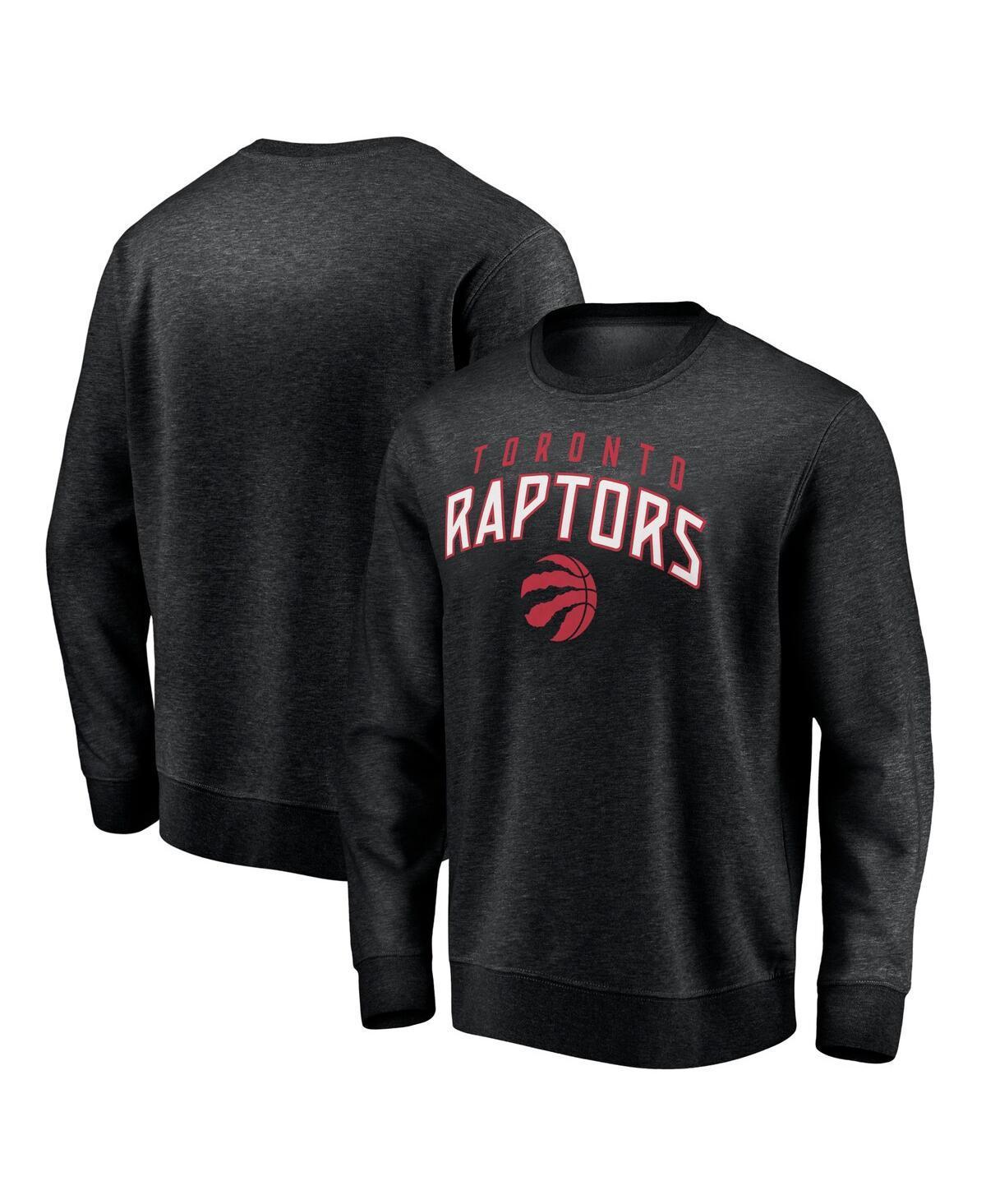 Mens Fanatics Branded Black Toronto Raptors Game Time Arch Pullover Sweatshirt Product Image