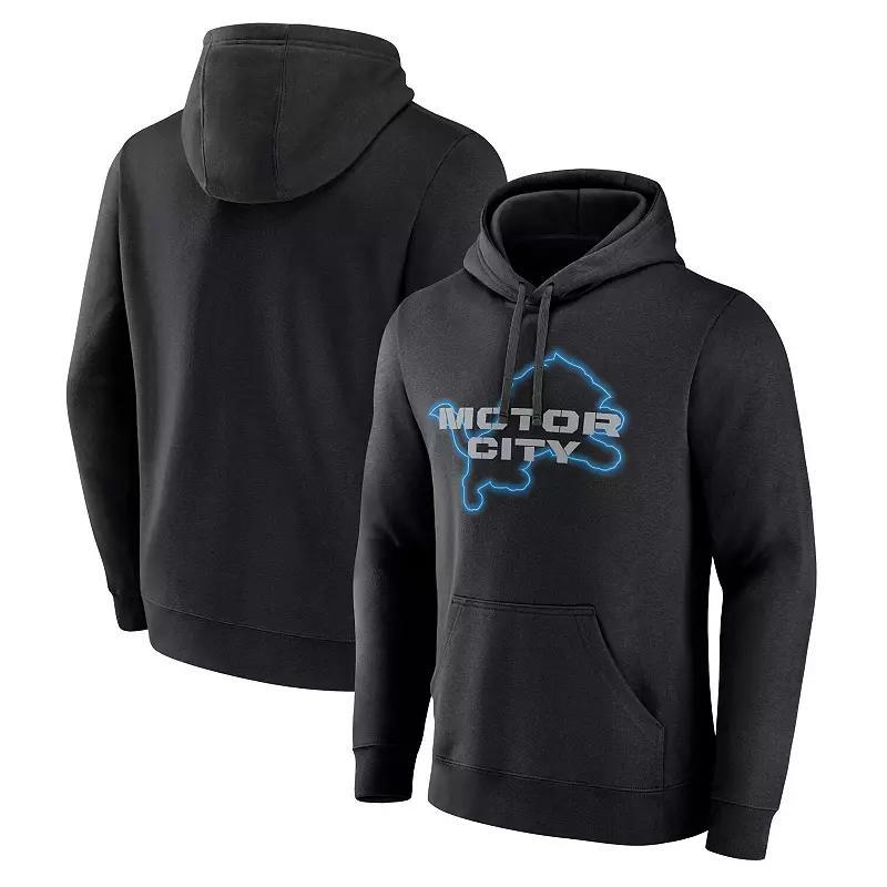 Mens Fanatics Branded Detroit Lions Motor City Muscle Pullover Hoodie Product Image