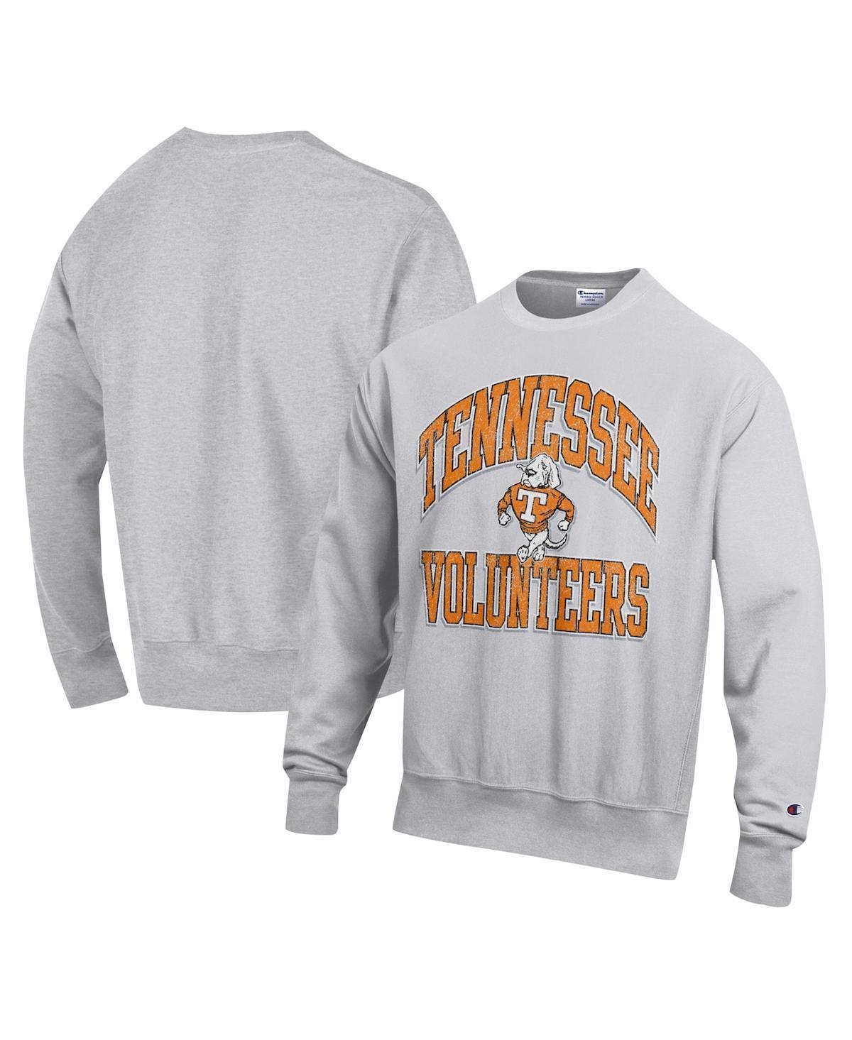 Champion Mens Heather Gray Tennessee Volunteers Vault Late Night Reverse Weave Pullover Sweatshirt Product Image