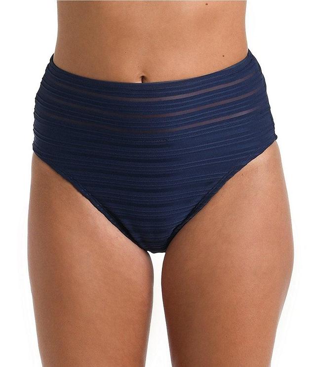 La Blanca Fluid Lines Tummy Control High Waist Swim Bottom Product Image