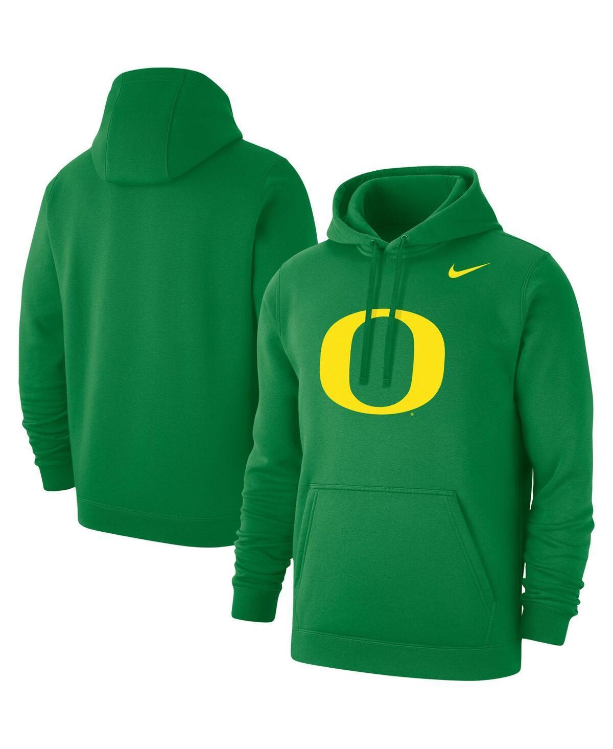 Mens Nike Green Oregon Ducks Primary Logo Club Pullover Hoodie Product Image