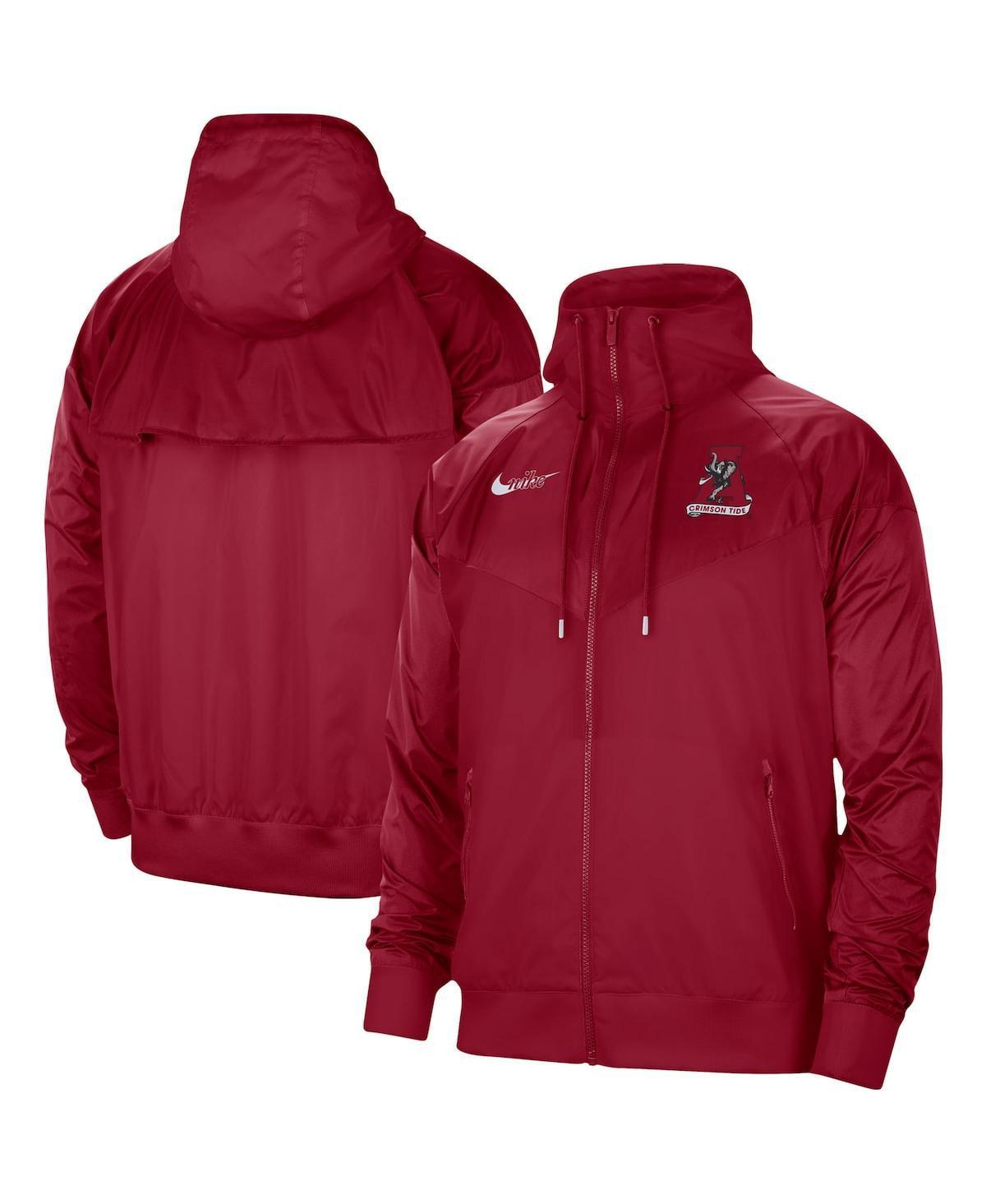 Mens Nike Crimson Oklahoma Sooners Windrunner Raglan Full-Zip Jacket Product Image