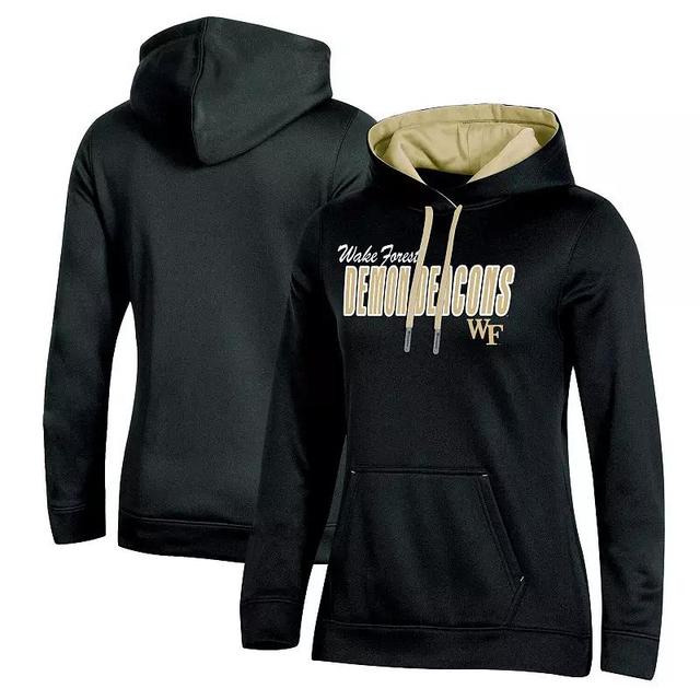 Womens Champion Black Wake Forest Demon Deacons Team Pullover Hoodie Product Image