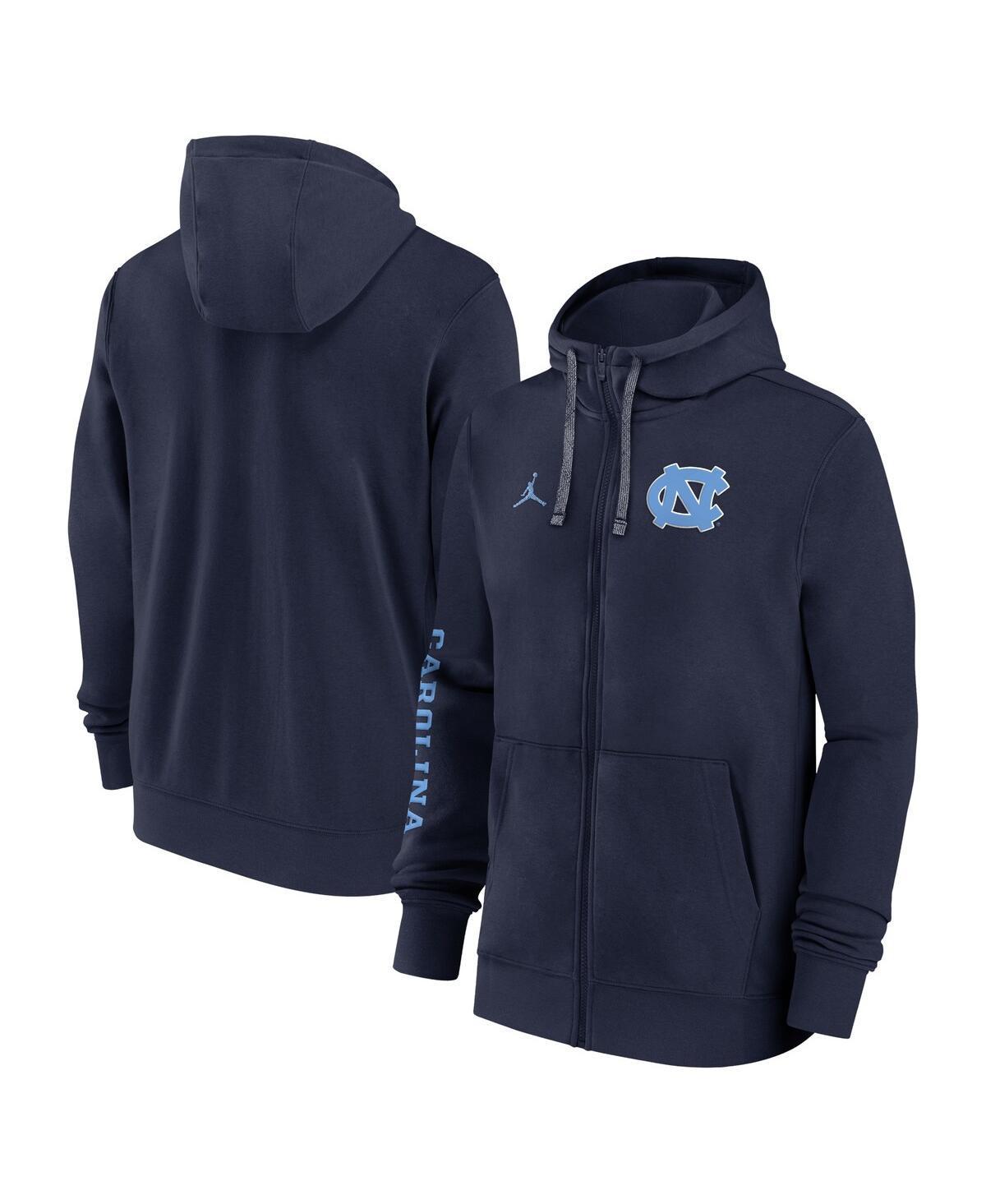 Jordan Mens Navy North Carolina Tar Heels 2024 Sideline Full-Zip Hoodie - Navy Product Image