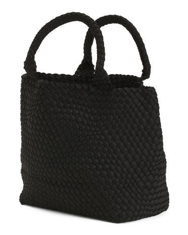 Handcrafted Woven Tote With Removable Pouch for Women Product Image