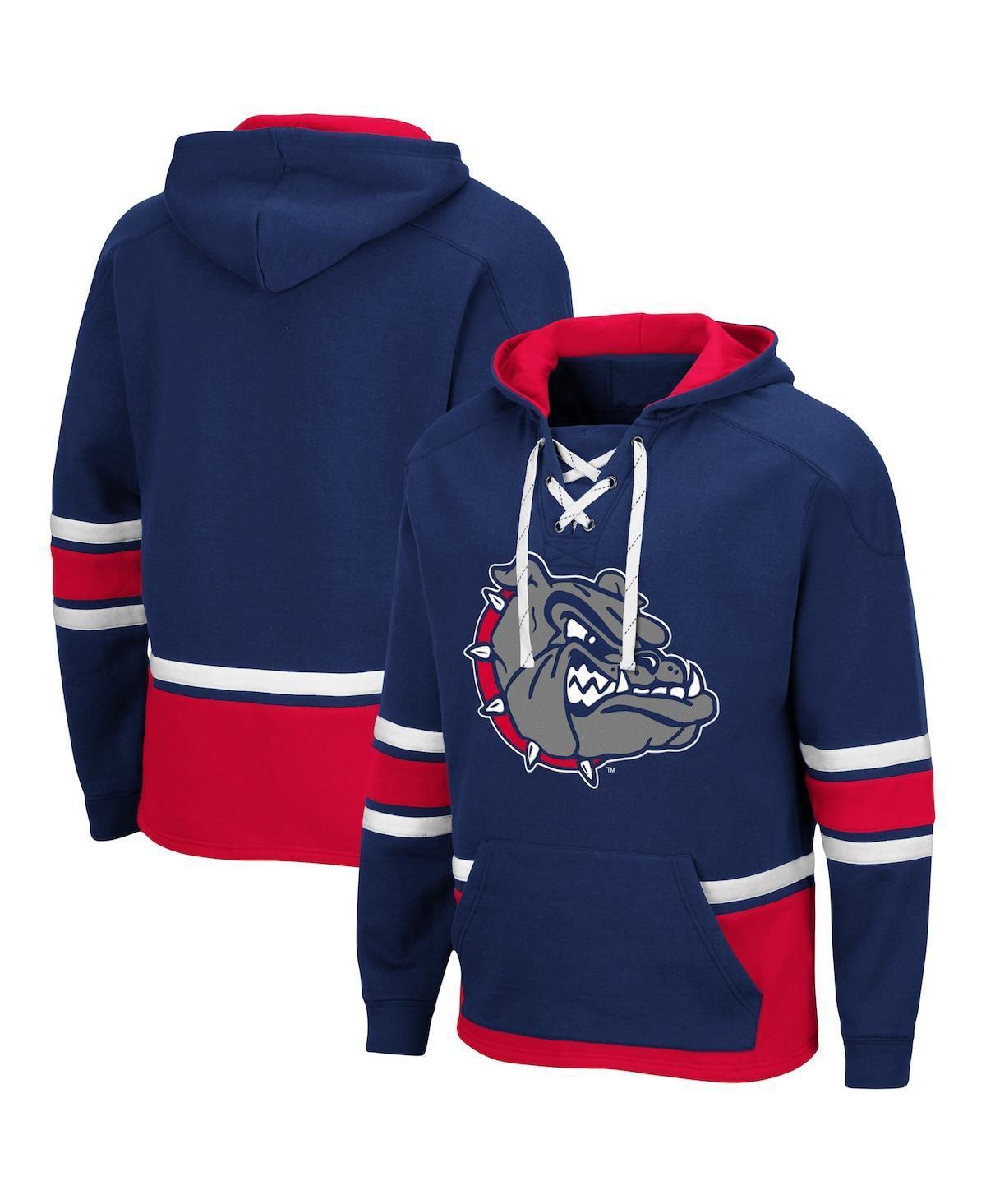 Mens Colosseum Navy Gonzaga Bulldogs Lace Up 3.0 Pullover Hoodie Zag Blue Product Image