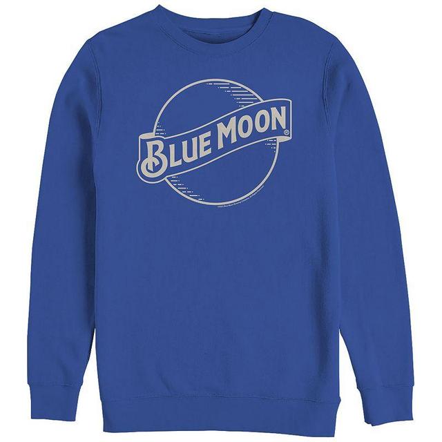 Mens Blue Moon Lines Graphic Fleece Product Image