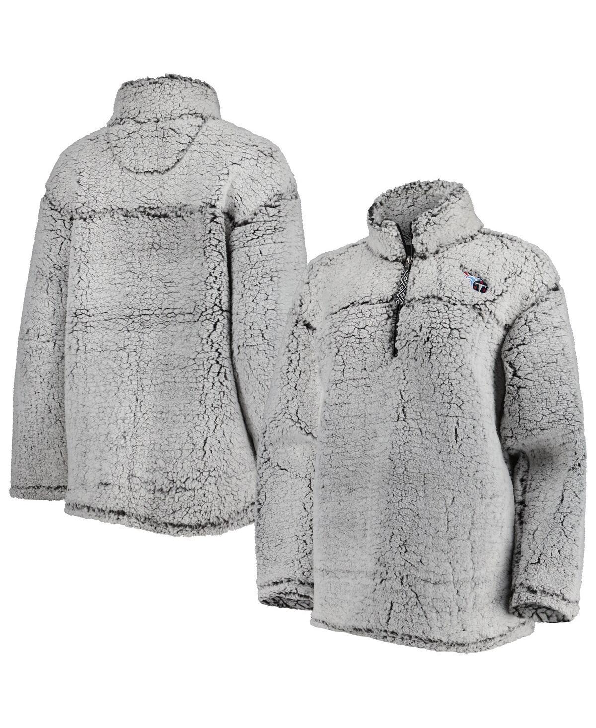 Womens G-iii 4Her by Carl Banks Gray Tennessee Titans Sherpa Quarter-Zip Jacket Product Image